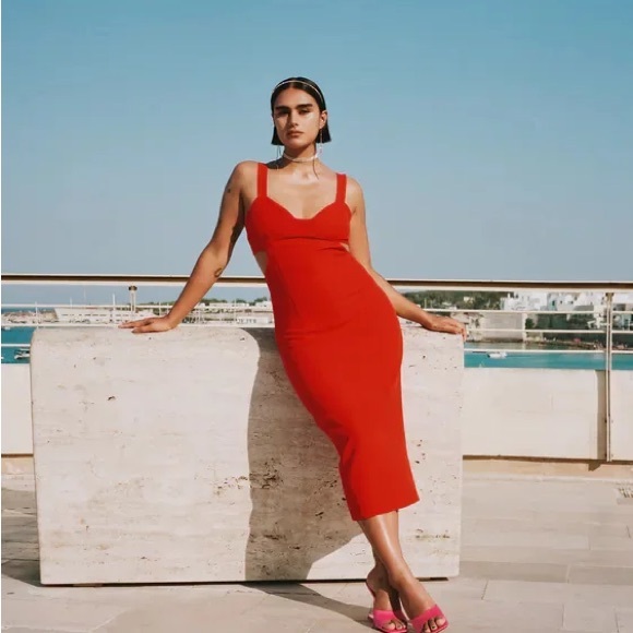 Zara Strappy Cutout Dress Size XS - Picture 4 of 4